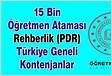 15 Bin retmen Atamas Rehberlik PDR Trkiye Geneli